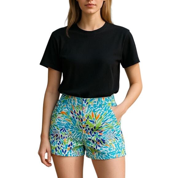 Lilly Pulitzer Resort White Sea Soiree Chipper Shorts - Picture 1 of 8